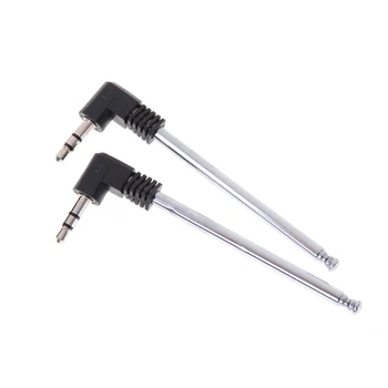 

250mm Length Telescopic Antenna 3.5mm Male Plug Connector For FM Radio 1PCS
