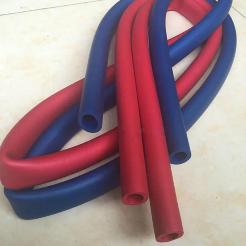 Colorful Flame Retardant NBR Smooth Sponge Tube Rubber Foam Tube Sponge Sleeve 1 Meter Fitness Mechanical Equipment Handlebar Soundproof Foam Pipe Insulation Sleeve