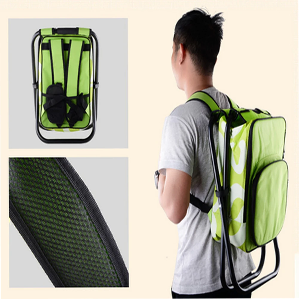 Folding stool portable ice bag stool with insulation bagback fishing stool beach chair outdoor refrigerator stool Folding stool portable ice bag stool with insulation bagback fishing stool beach chair outdoor refrigerator stool
