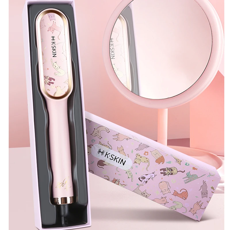 Electric Hair Brushes Straightening Straightener Brush Flat Iron Curler Modeling Styling Tool Basiqe Sleek Plus Hot Comb For Wig