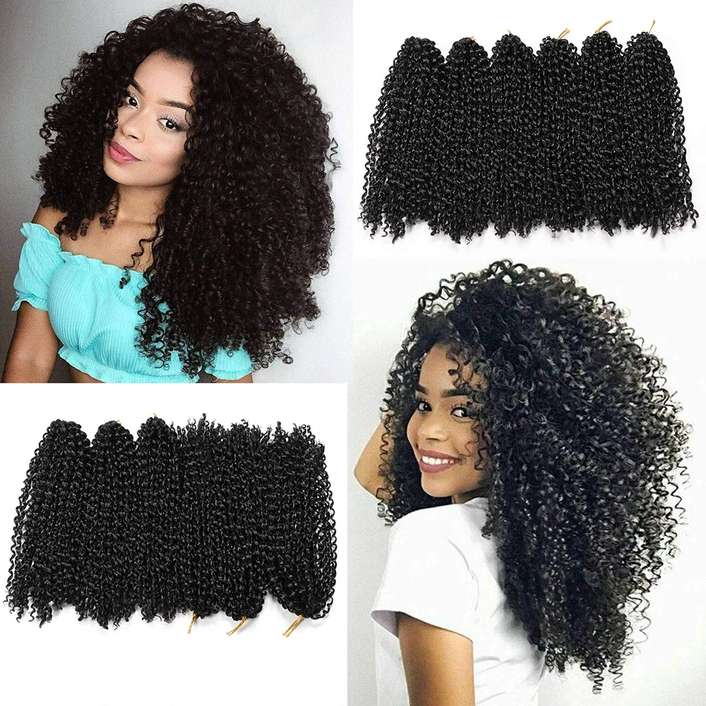 Marlybob косички для волос афро Курчавые Кудрявые вязаные Страстные твист