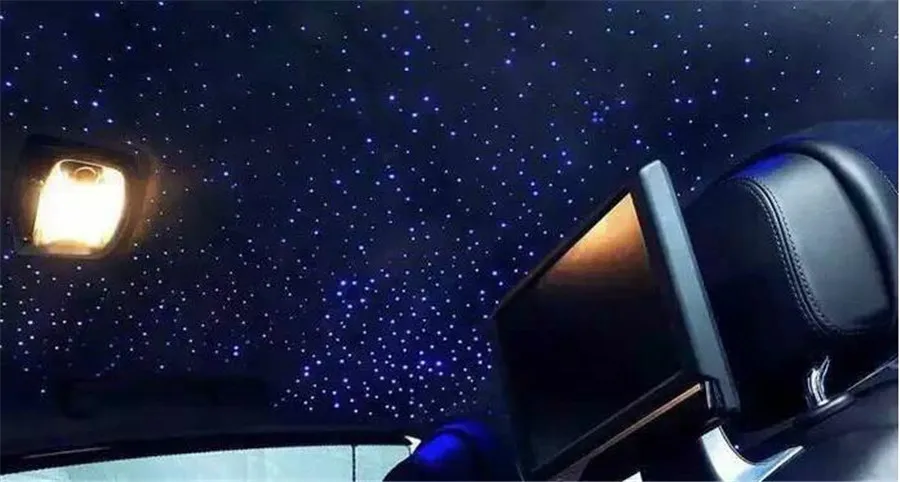 Автомобильный 12V 200 x RGB светодиодный волоконно-оптический Звездный потолочный светильник с дистанционным управлением