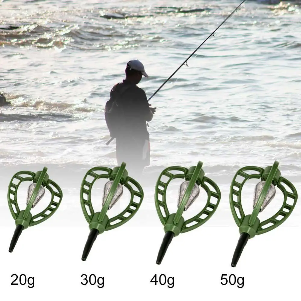 

40%HOT20/30/40/50g Carp Fish Feeder Outdoor Fishing Bait Cage Tackle Tool Accessories