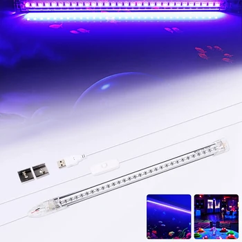 

30 LED USB Ultraviolet Disinfection Light Tube for Home Fish Tank Aluminum Bracket UV Germicidal Bar Lamp Tube