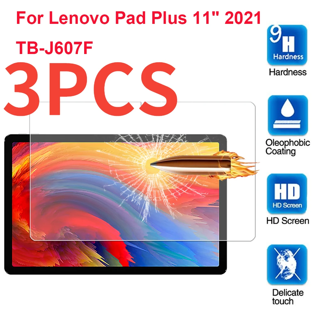 

3 упаковки 9H закаленное стекло для планшета Lenovo Xiaoxin Pad Plus 11 дюймов
