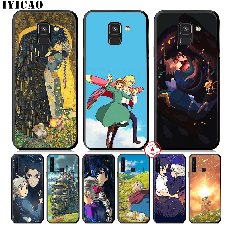 IYICAO Howl's Howls мягкий чехол для телефона Samsung Galaxy A9 A8 A7 J6 A6 Plus 2018 A5 A3 2016 2017