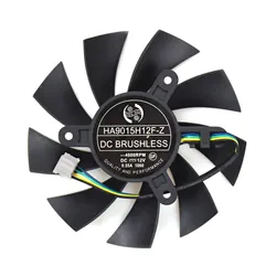 Ventilateur refroidisseur pour carte graphique MSI GTX 950/R7 360/GTX1060, 4 broches, HA9015H12F Z 