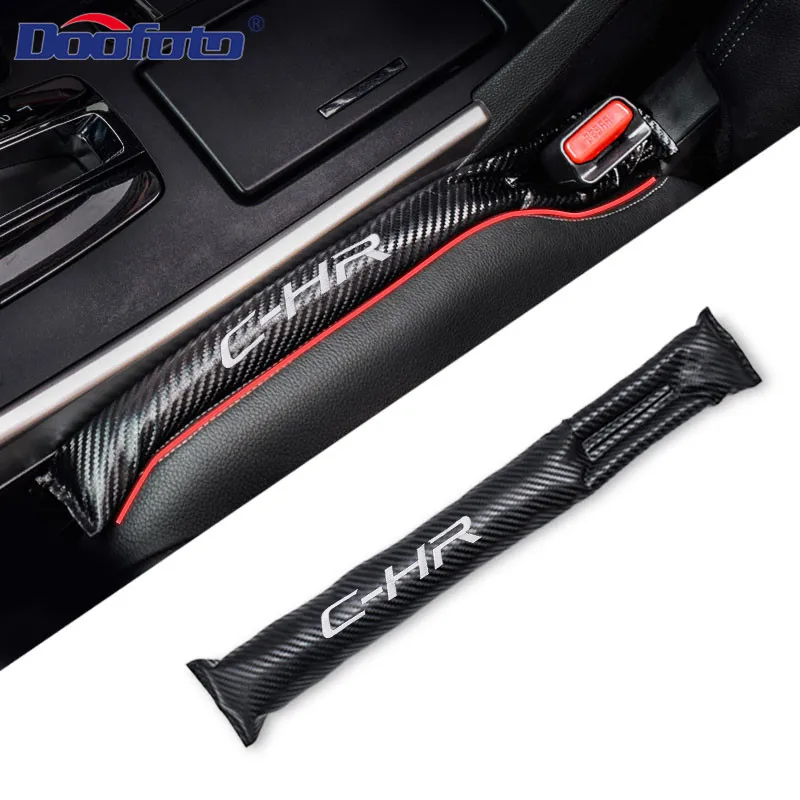 

Doofoto 1x Car Styling Leak Proof Strip Seat Gap Filler Interior Sticker For Toyota C-HR 2019 CHR Accessories Caron Fiber Cotton