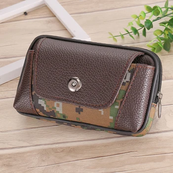 

Multi-function Men PU Waist Pack Bum Bag Classic Texture Creative Chic Leisure Casual Small Mobile Phone Wallet Pouch