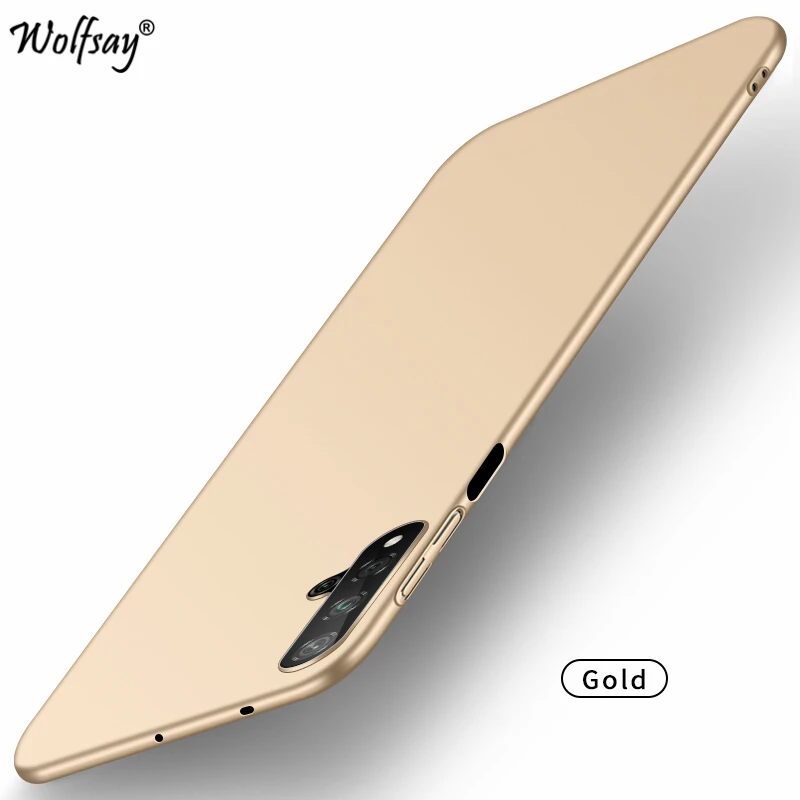Gold Для huawei Nova 5T чехол тонкий PC роскошный гладкий жесткий чехол для телефона для huawei Nova 5T 6 защитный чехол для huawei Nova 5T 6 SE - Цвет: Gold