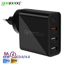 GOOJODOQ PD 48 Вт USB type C зарядное устройство Быстрая зарядка 3,0 настенное быстрое зарядное устройство для Apple MacBook воздушный iPad Pro iPhone samsung huawei htc