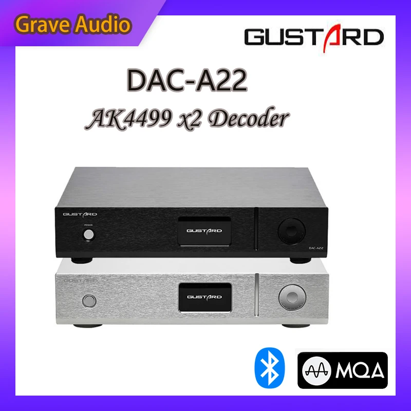 GUSTARD DAC-A22 DAC Dual AK4499 XMOS MQA поддержка DSD512 PCM768 встроенный сбалансированный декодер