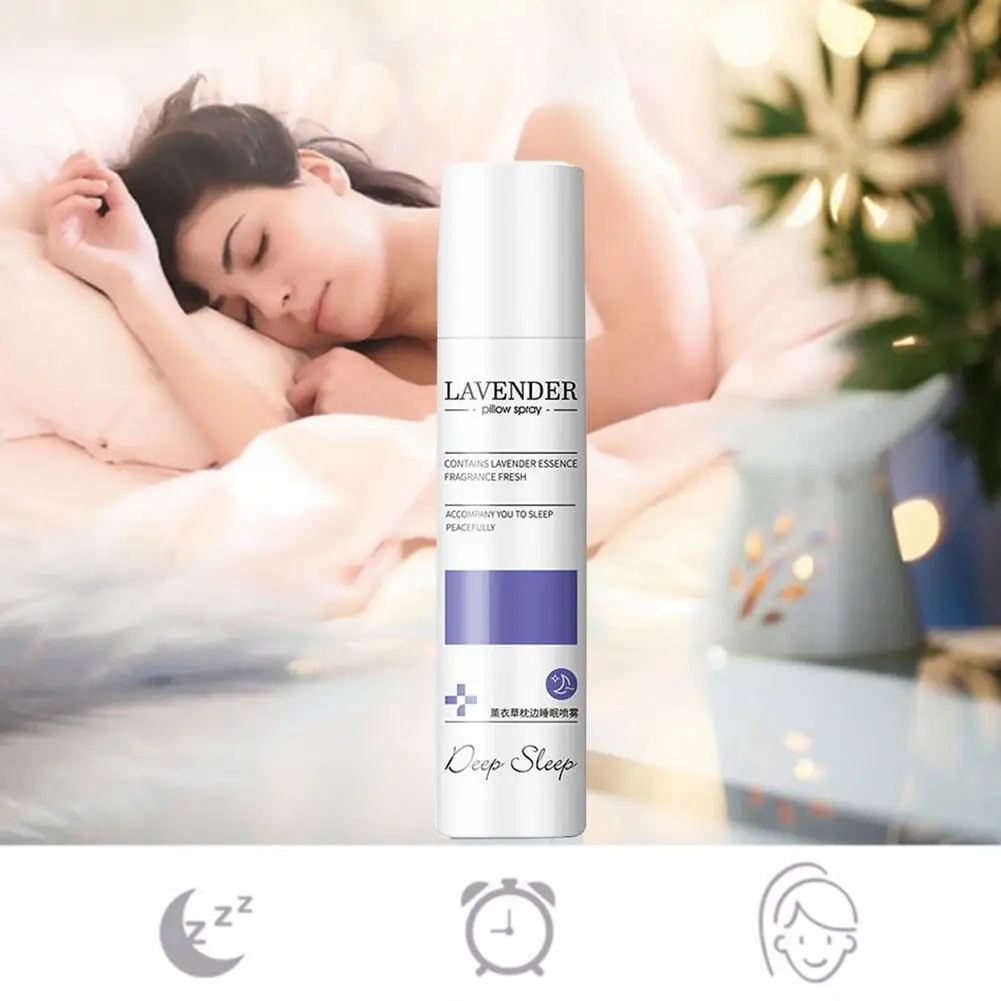 

Best Aromatherapy Calm Deep Sleep Mist Pillow Spray Oils Therapy Essential 80Ml Lavender with Insomnia Spray Lavender Sleep R5G4