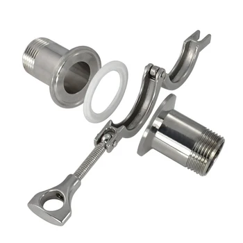

2* 1/2\\\" DN15 Sanitary Ferrule Pipe Fitting+Tri Clamp PTFE Gasket SS316 Stainless