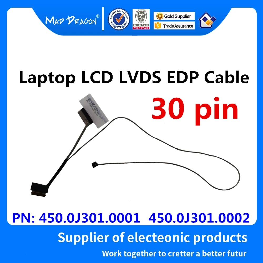 

Новый оригинальный ЖК-кабель LVDS для ноутбука, видеокабель EDP для Lenovo S151 450.0J301.0001 450.0J301.0002 30 pin