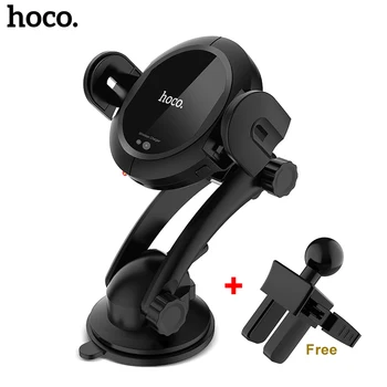 

HOCO wireless Car Charger Holder Automatic infrared clip Air Vent Mount Car Phone Holder 10W Fast Charger for iPhone 11 Samsung