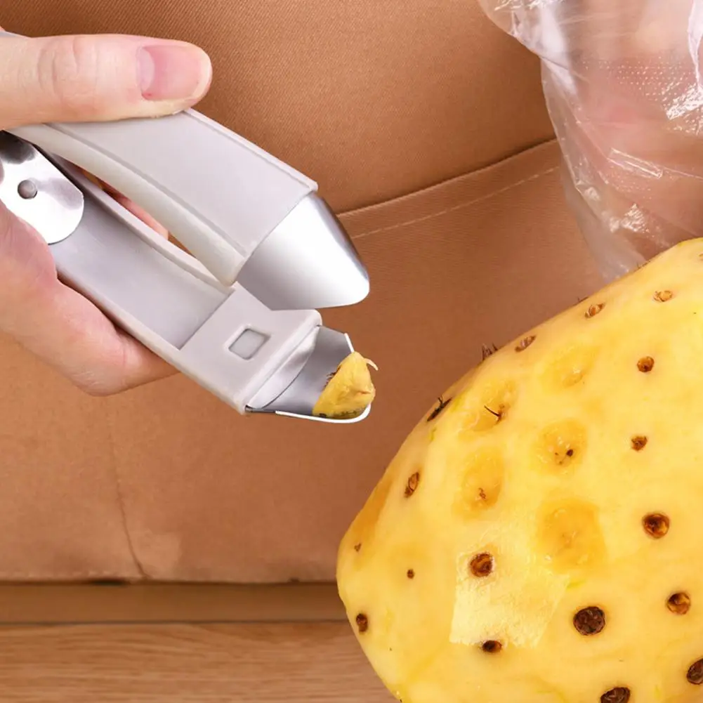 

Stainless Steel Pineapple Eye Peeler Knife Seed Remover Clip Strawberry Corer Cutter Fruit Vegetable Tools