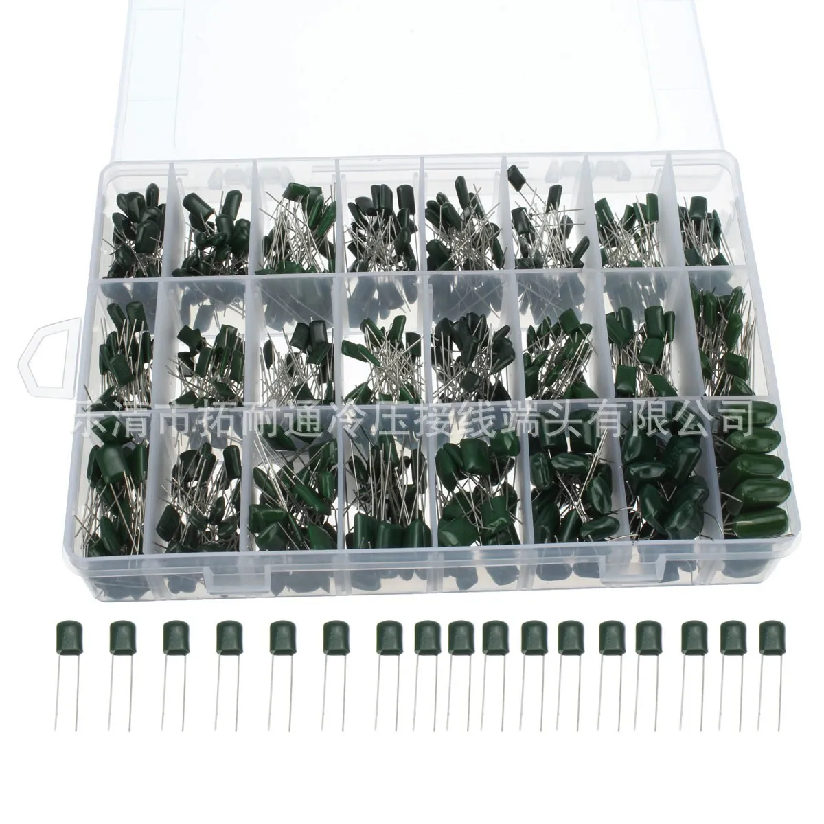 

Cross Border 660PCS 24 Polyester Film Capacitor 100v Kit Boxed Manufacturers Direct Selling