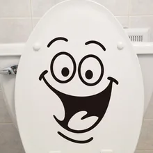 Kun по-прежнему Лидер продаж сделать улыбку Счастливый смайлик день украшения ванной комнаты наклейки на стену пересекающиеся границы монохромный настраиваемый