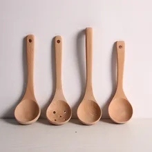 Без красок строительные блоки Ladel длинная ручка Ladel дуршлаг большие, средние и маленькие размеры деревянные ложки настраиваемые, с логотипом готовки Sh