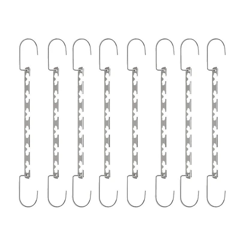 

8 Pack/Set Space Saving Hangers Metal Hanger Magic Cascading Hanger Closet Clothes Organizer