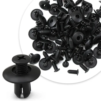 

20PCS 8mm Car Plastic Screw fasteners for Hyundai Solaris ix35 i20 i30 i40 Tucson Car Bumper Mudguard Fastener Fixing Clips
