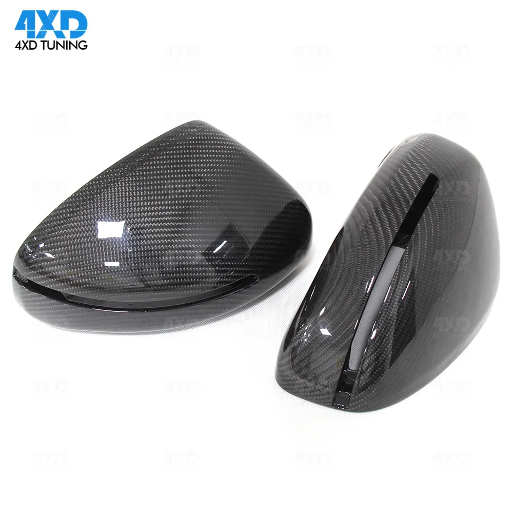R8 Carbon Fiber Mirror Cover For Audi Side RearView with lane assist Gloss Black 2007-2015 2016 2017 2018 2019 | Автомобили и