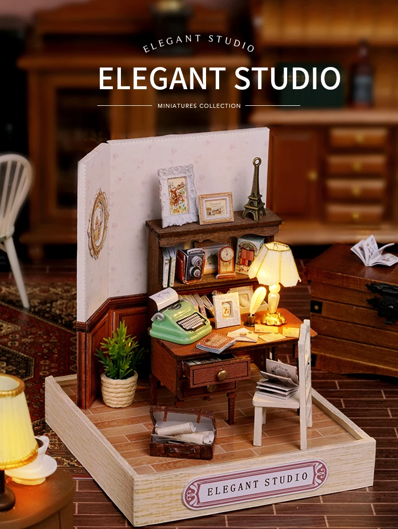 Kawaii DIY Cake Studio Furniture Dollhouse - Limited Edition