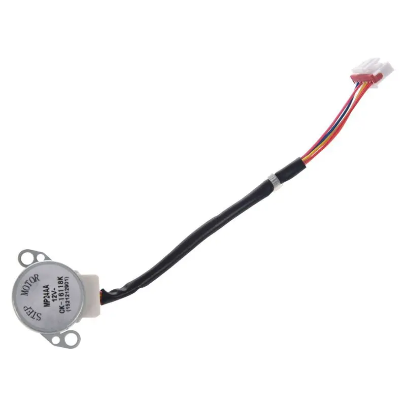 DC 12V CNC редукционный тактовый шаговый двигатель 0.6A 10 oz. in 24BYJ48 серебристый