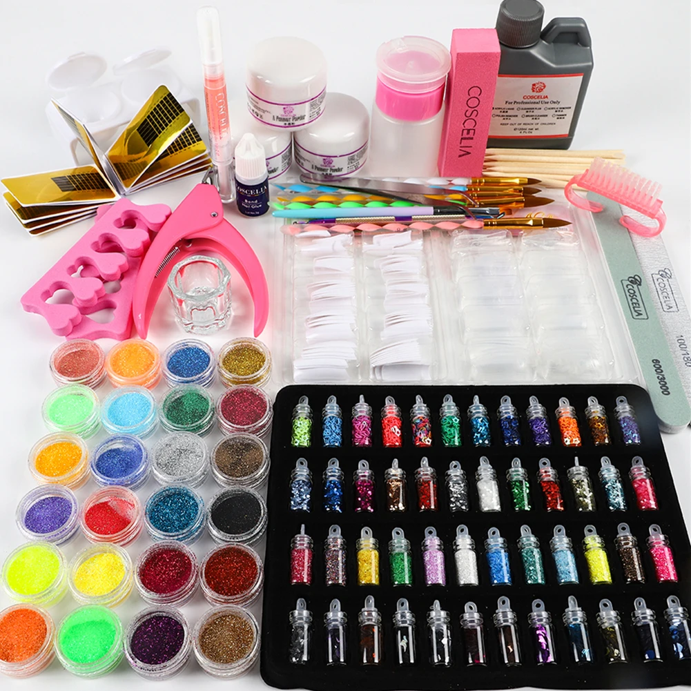 COSCELIA NEWEST Acrylic Nail Kit All For Manicure Set For Nail Tools