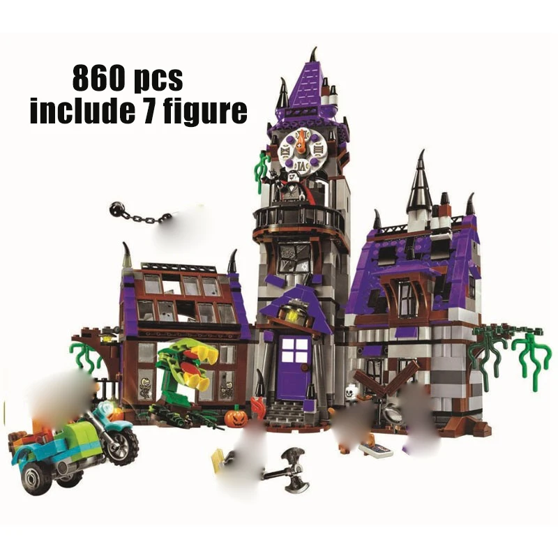 

new 10432 Movie Serices Mysterious Ghost House 860pcs Model Set Building Blocks Bricks Kids Toys Model Kit Kids Toys Gift
