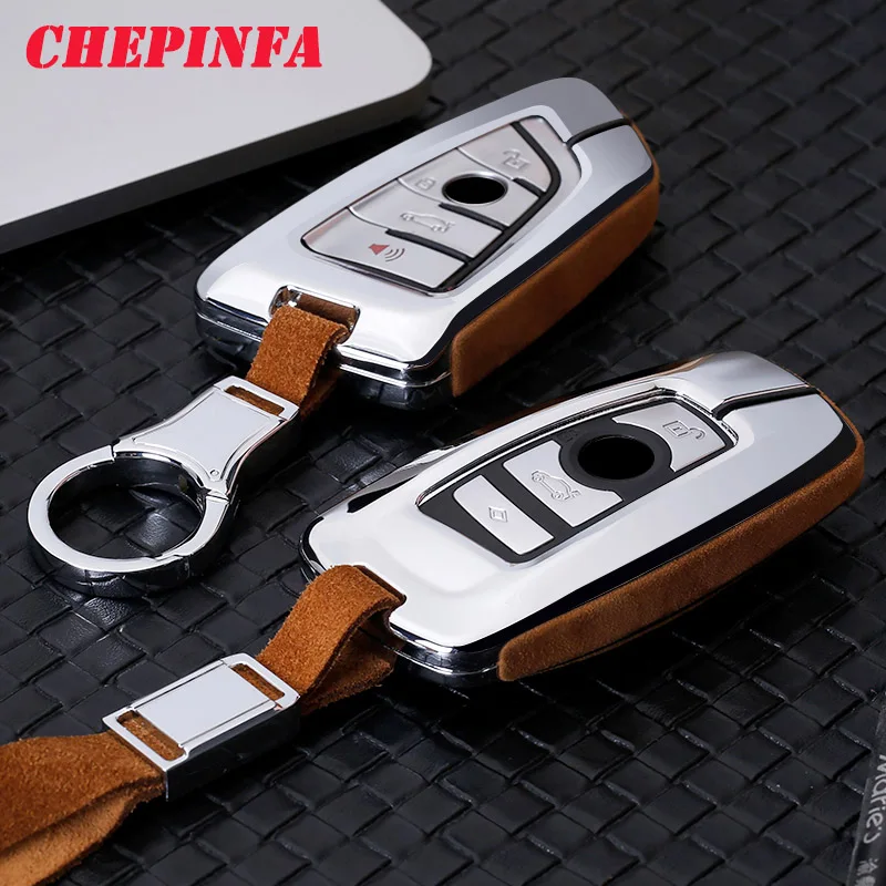 

Metal Car Key Cover Case Shell For BMW 2 3 5 7 Series 6GT X1 X3 X5 X6 F45 F46 G20 G30 G32 G11 G12 F48 G01 F15 F85 F16 F86 Ke