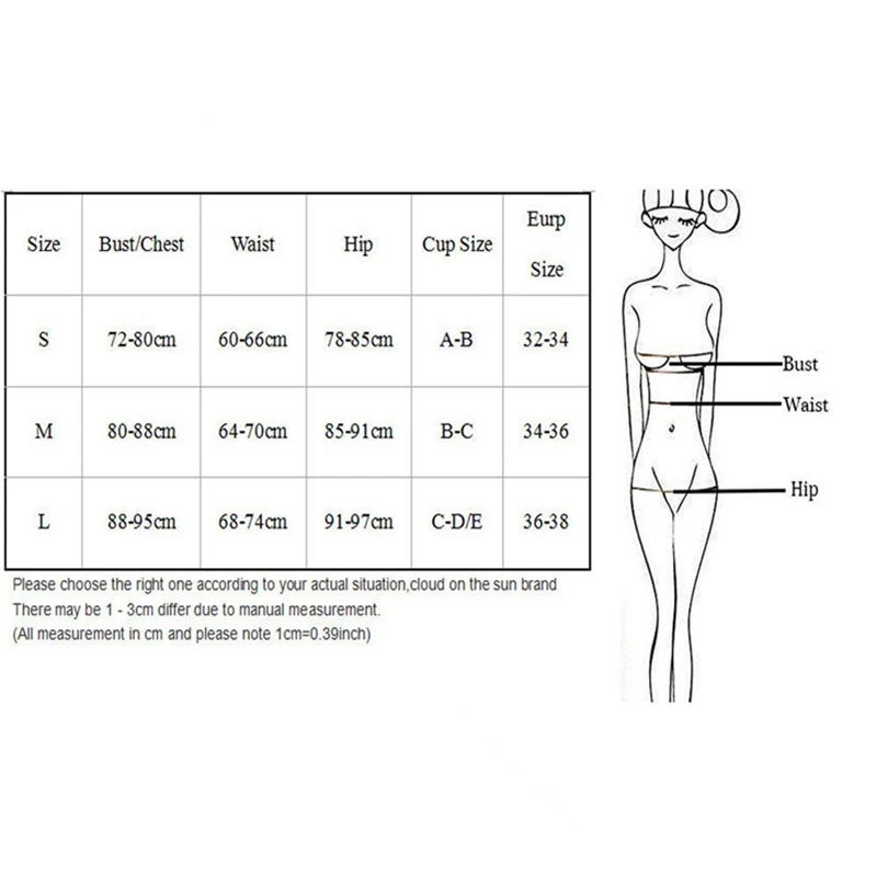 Женское Бандажное бикини однотонный купальник с эффектом пуш ап купальный