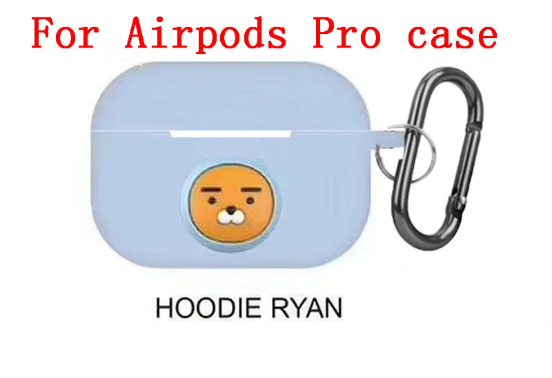 T 13 Милый мультяшный Мягкий силиконовый чехол для Apple Airpods, чехол, беспроводные Bluetooth игрушечные наушники, чехол для Airpods Pro Coque - Цвет: T 13