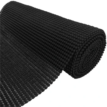 

PVC Drawer and Shelf Liner, Non Adhesive Roll, 79X20Inch Durable and Strong, Grip Liners For Household-Black
