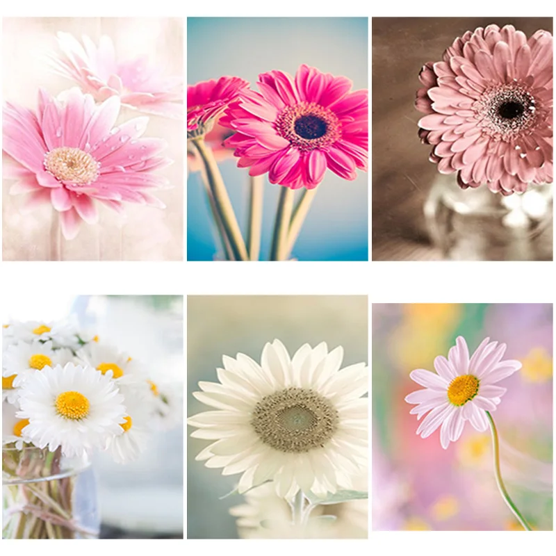 

5D Diy Diamond Painting Colorful Flower Landscape Diamond Pictures Cross Stitch 3D Rhinestones Embroidery Decoration Home Decor