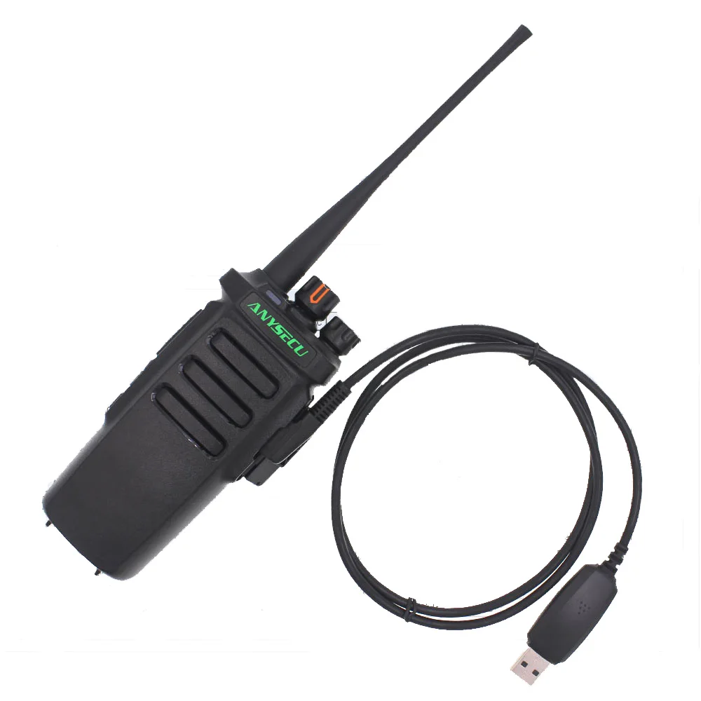 ANYSECU AC-215R радиоприемник UHF 400-480 МГц Anysecu рация для групповых звонков, радиоприемник со скрытым экраном UHF трансивер 16 каналов - Цвет: AC-215R with Cable