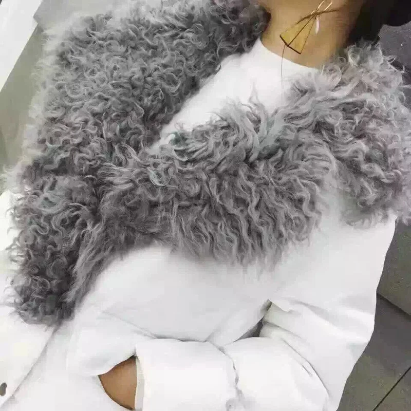 

Ai yu aiyu down Jacket Cotton-padded Clothes Women's 2018 New Style Korean-style Short Versitile Fashion Thick Large Fur Collar