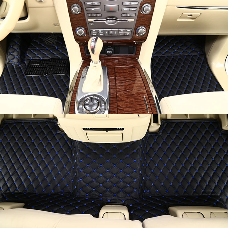 Boost автомобильные коврики для Infiniti Fx35 Qx56 350GT 2012 2006 2008 водонепроницаемые автомобильные накладки - Название цвета: Синий
