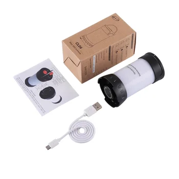 

Camp Lamp LED Camping Light USB Rechargeable Flashlight Dimmable Spotlight Work Light Waterproof Searchlight Emergency Torch