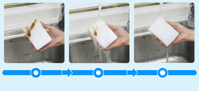 100*60*20 мм эффективная меламиновая губка для офиса дома кухни Волшебная Чистящая губка многофункциональная принадлежность для чистки/Чистка посуды Nano