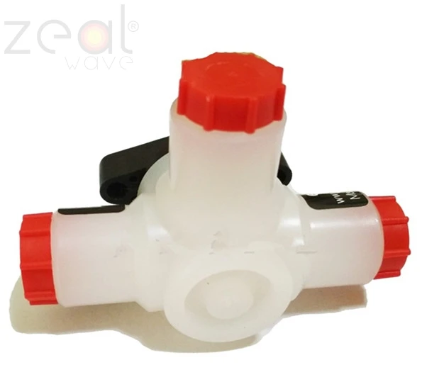 

For Cems Accessories S0601-A0702-001 Flue Gas EM Three Way PTFE Awitching Valve Ball Valve B070702001
