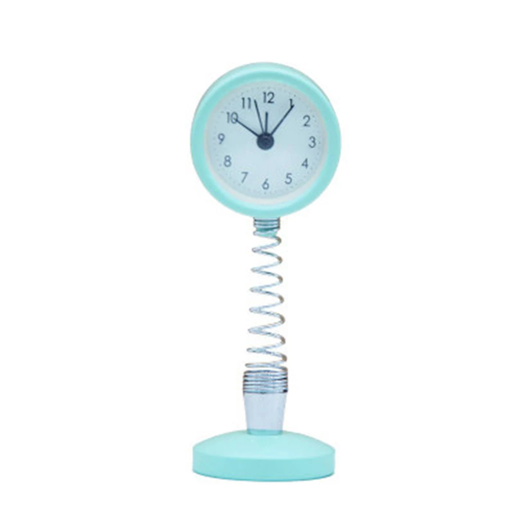 

Alarm Clock Round Spring Desk Alarm Clock Silent No Ticking Battery Operated WWO66