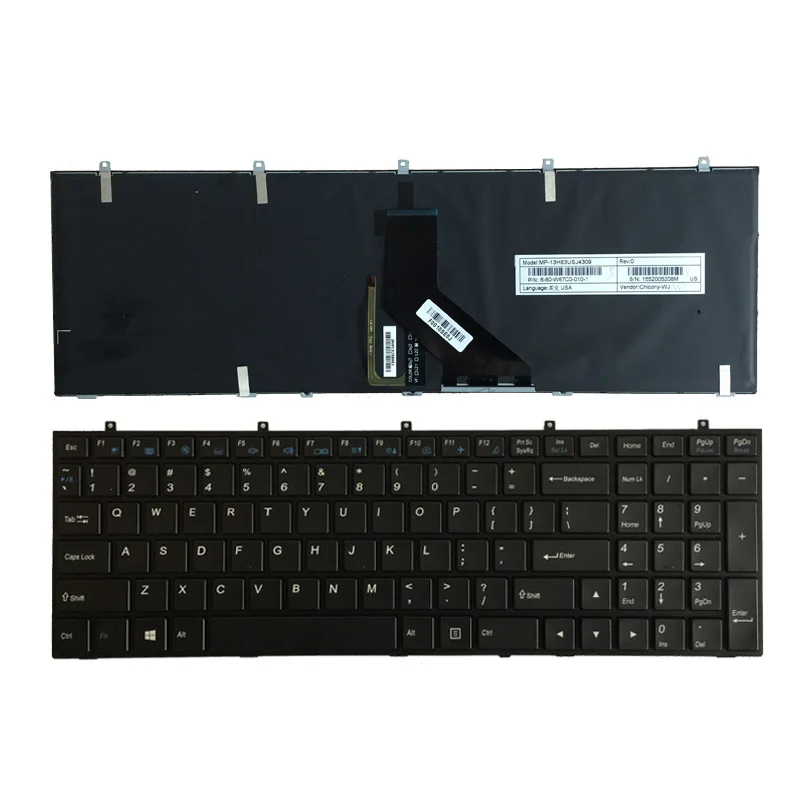 100% новая клавиатура для Clevo CLEOVO W370ET W350ET W350 W370 W655 W670 US ноутбука с подсветкой|laptop