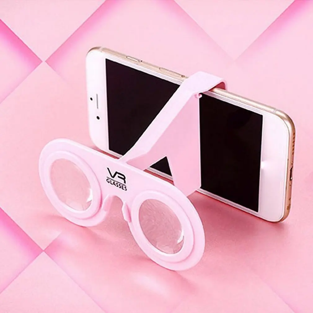 

VR Glasses Foldable Mini Goggle with HD Lens Compatible with Android and iOS Smartphones Within 3.5 to 6 inches