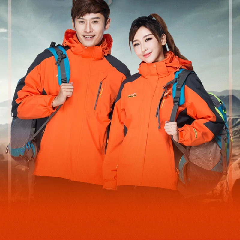 

New Winter Hiking Jackets For Men Women Lover Outdoor Trekking Softshell Fleece Thermal Warm Mountain Coat Motorcycle Outerwear