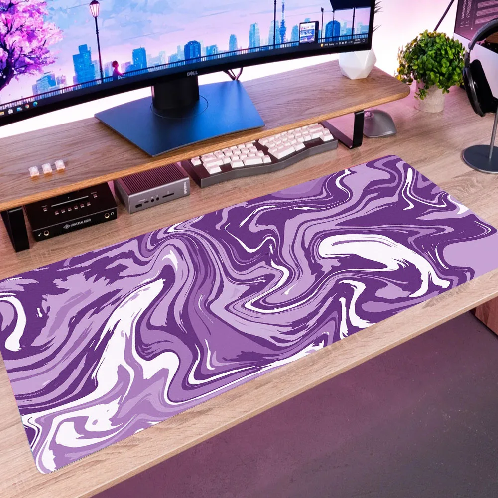 Strata liquide ordinateur tapis de souris tapis de souris de jeu abstrait  grand tapis de souris Gamer XXL Mause tapis PC tapis de bureau clavier tapis  900x400 - Bleu - SBD0328B30648