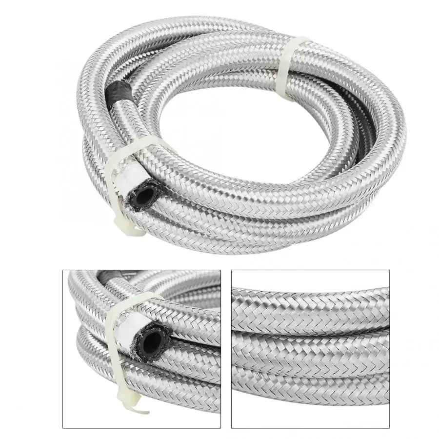 AN6 2 метра из нержавеющей стали Speedflow PTFE плетеный масляный топливный шланг автомобильные аксессуары Масляный шланг новое поступление
