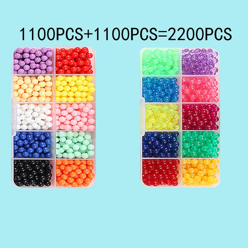 36 colors 5mm Set 12000pcs Refill Beads Puzzle Crystal DIY Water Spray Beads Set Ball Games 3D Handmade Magic Toys For Children 20