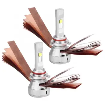 

2pcs 9006 White LED Mini Car LED Headlight Dual Heat Dissipation 6000K 800LM 12V 36W Car Headlamp